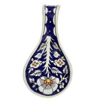 Blue Ceramic Spoon Rest (Big)
